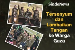 4 Tentara Wanita Israel yang Dibebaskan Tersenyum dan Lambaikan Tangan ke Warga Gaza