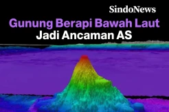 Gunung Berapi Bawah Laut Jadi Ancaman AS setelah Kebakaran Hutan