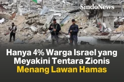 Ironis! Hanya 4% Warga Israel yang Meyakini Tentara Israel Menang
