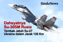 Hebatnya Jet Tempur Rusia Tembak Su-27 Ukraina dalam Jarak 130 Km