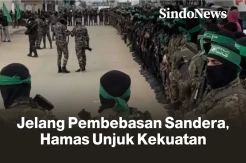Jelang Pembebasan Sandera, Brigade Al-Qassam Hamas Unjuk Kekuatan