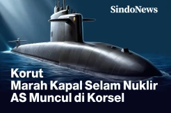 Kapal Selam Nuklir AS Muncul di Korea Selatan, Korea Utara Marah
