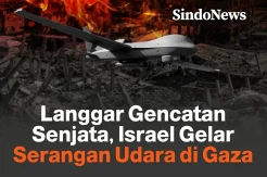 Langgar Gencatan Senjata, Israel Gelar Serangan Udara di Gaza