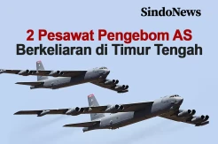 Sepasang Pesawat Pengebom Nuklir AS Berkeliaran di Timur Tengah