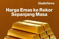 Ketakutan Resesi AS, Harga Emas ke Rekor Sepanjang Masa