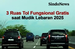 3 Ruas Tol Fungsional Dibuka Gratis saat Mudik Lebaran 2025