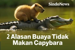 2 Alasan Buaya Hidup Berdampingan dan Tidak Mau Memakan Capybara
