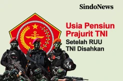 Usia Pensiun Prajurit TNI dari Pangkat Terendah hingga Tertinggi