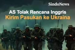 AS Tolak Rencana Inggris untuk Kirim Pasukan ke Ukraina