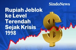 Rupiah Jeblok ke Level Terendah Sejak Krisis 1998