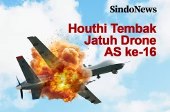 Houthi Tembak Jatuh Drone AS dengan Rudal Buatan Lokal