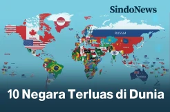 10 Negara yang Memiliki Wilayah Paling Luas di Dunia