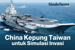 Militer China Kepung Taiwan untuk Simulasi Invasi Besar-besaran