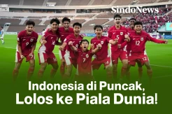 Indonesia di Puncak Klasemen, Lolos ke Piala Dunia!