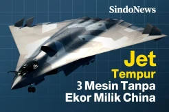 Penampakan Jet Tempur 3 Mesin Tanpa Ekor Milik China Bikin Heboh