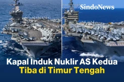 Kapal Induk Kedua Tiba di Timur Tengah, AS Serius Ancam Iran