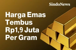 Harga Emas Menggila, Kini Tembus Rp1,9 Juta Per Gram