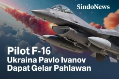 Pilot Jet Tempur F-16 Ukraina Pavlo Ivanov Dapat Gelar Pahlawan