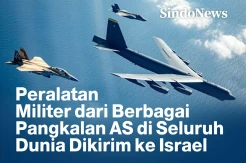 Peralatan Militer dari Berbagai Pangkalan AS Dikirim ke Israel