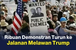 Terinspirasi Perang Revolusi AS, Ribuan Demonstran Turun ke Jalanan