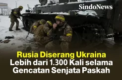 Selama Gencatan Senjata Paskah, Rusia Diserang Ukraina 1.300 Kali