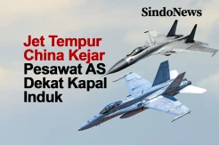 Tegang, Jet Tempur China Kejar Pesawat AS Dekat Kapal Induk
