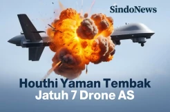 6 Pekan, Houthi Tembak Jatuh 7 Drone AS Senilai Rp3,4 Triliun