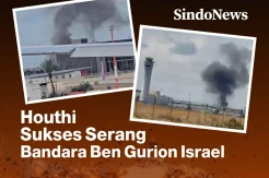 Israel Marah, Rudal Houthi Sukses Serang Bandara Ben Gurion