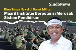 Bina Siswa Nakal di Barak Militer, Maarif Institut: Berpotensi Merusak Sistem Pendidikan