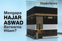 Ini Penjelasan Mengapa Hajar Aswad di Kakbah Berwarna Hitam