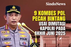 9 Kombes Pol Pecah Bintang usai Dimutasi Kapolri Akhir Juni 2025