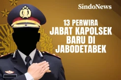 13 Perwira Jabat Kapolsek Baru di Jabodetabek