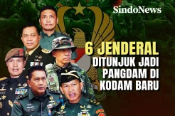 6 Jenderal Ditunjuk Menjadi Pangdam di Kodam Baru