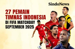 Daftar 27 Pemain Timnas Indonesia di FIFA Matchday September 2025