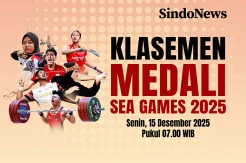 Klasemen Medali SEA Games 2025, Senin 15 Desember: Indonesia Nyaman di Posisi 2