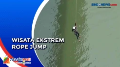 Wisata Ekstrem Rope Jump di Cianjur Banyak Diminati Muda Mudi