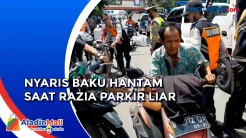 :Juru Parkir Liar Panik saat Razia Parkir Liar di Kawasan Pasar Senen