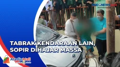 Sopir Mobil Babak Belur Dihajar Massa Usai Tabrak Sejumlah Kendaraan di Pematang Siantar