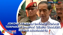 Pantau Evakuasi dan Distribusi Bantuan, Presiden Jokowi Datangi Lokasi Terparah Dampak Gempa Cianjur