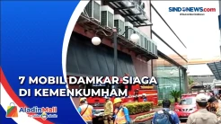 Tujuh Unit Mobil Damkar Disiagakan di Gedung Kemenkumham