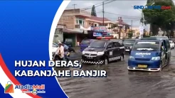 Hujan Deras 30 Menit, Jalan Utama Kabanjahe Banjir