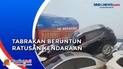 Kabut Tebal, Ratusan Kendaraan Terlibat Tabrakan di Jembatan China