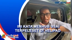 Menhub Baik-Baik Saja Usai Insiden Terpeleset di Helipad