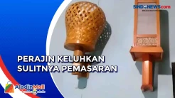 Perajin Anyaman Bambu di Desa Rembul Keluhkan Sulitnya Pemasaran