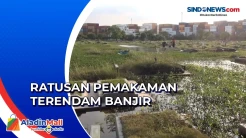 TPU Budi Dharma Semper Terendam Banjir, Ratusan Makam Rusak