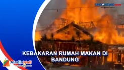 Kebakaran Hanguskan Rumah Makan di Kota Bandung, Kerugian Ditaksir Ratusan Juta