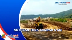 Jalan Menuju TPA Sarimukti Bandung Barat Amblas, Antrean Truk Sampah Mencapai 6 Km