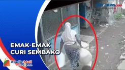 Aksi Emak-emak Gasak Sembako di Pasar Olean Situbondo Terekam CCTV