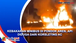 Kebakaran Minibus di Pondok Aren, Api Diduga dari Korsleting AC