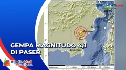 Gempa Magnitudo 4,1 Guncang Kabupaten Paser di Kaltim